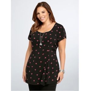 Torrid Fox Print Challis Tunic Size 3